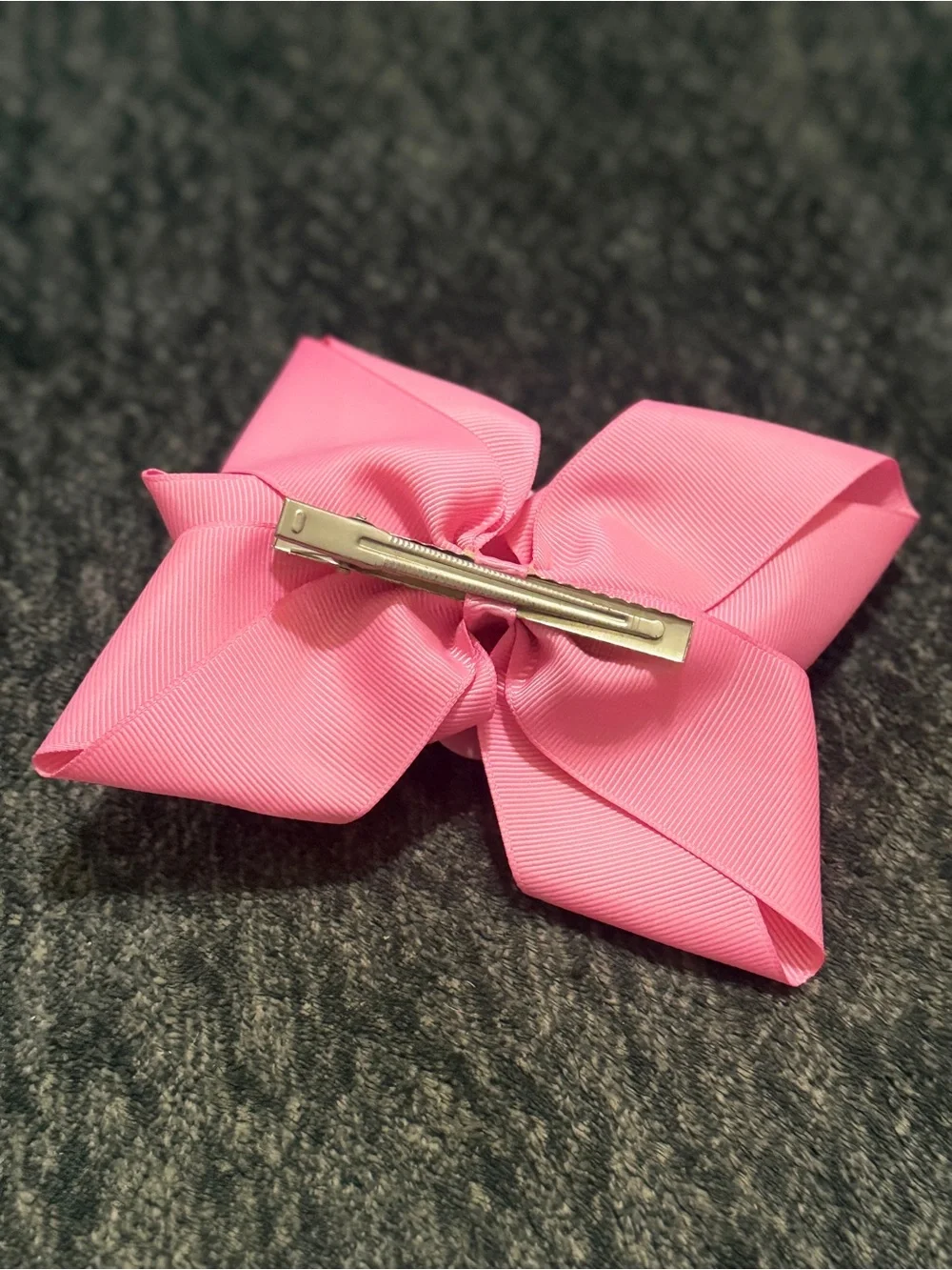 Pink Floral Bow Hair Accessory Trio